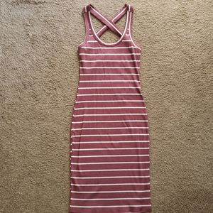 VENUS Mauve Striped Dress